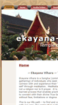 Mobile Screenshot of ekayana-vihara.com