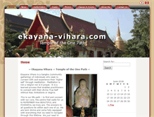 Tablet Screenshot of ekayana-vihara.com